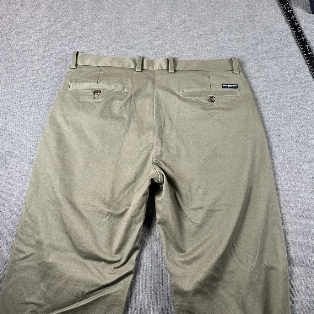 Brooks Brothers‎ Khaki Dress Pants Olive Green Size 3432
